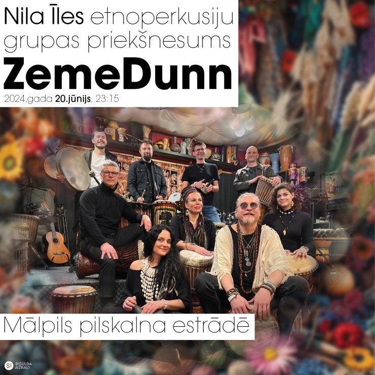 Izrādes "Nila Īles etnoperkusiju grupas priekšnesums “ZemeDunn”" attels