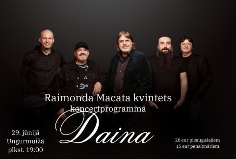 Izrādes "Raimonda Macata kvinteta koncertprogramma DAINA" attels