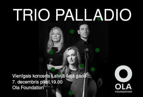 Izrādes "Trio Palladio. Reinis Zariņš – klavieres, Eva Bindere – vijole, Kristīne Blaumane – čells" attels