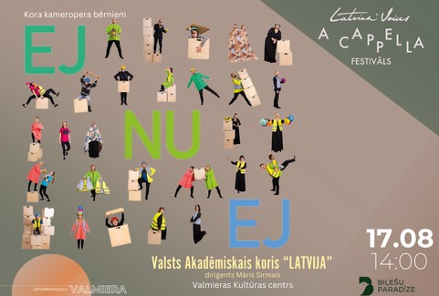 Izrādes "EJ NU EJ | Latvian Voices a cappella festivāls" attels
