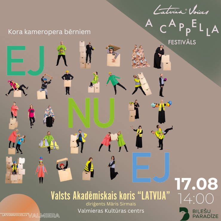Izrādes "EJ NU EJ | Latvian Voices a cappella festivāls" attels