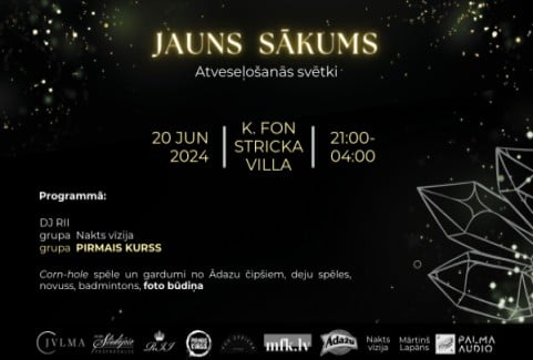 Izrādes "JVLMA izlaiduma balle JAUNS SĀKUMS. ATVESEĻOŠANĀS SVĒTKI" attels