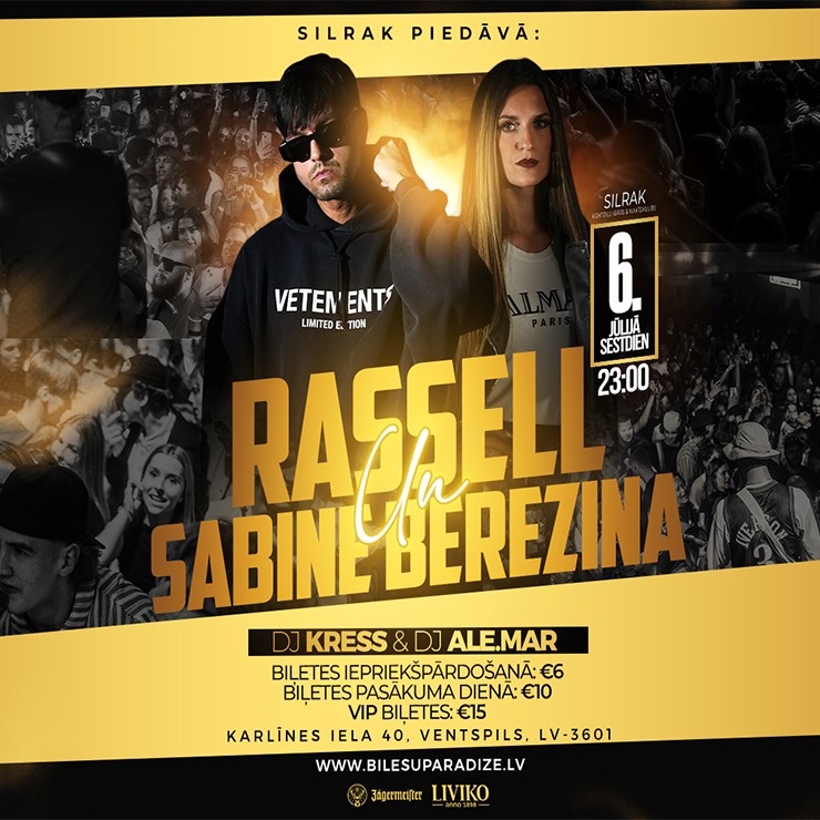 Izrādes "Silrak x Rassell & Sabīne Berezina - DJ KRESS & DJ ALE.MAR" attels