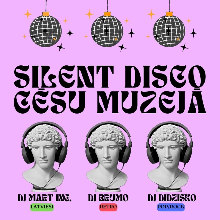 Izrādes "SILENT DISCO Cēsu muzejā" attels