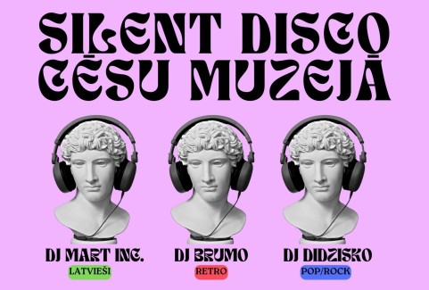 Izrādes "SILENT DISCO Cēsu muzejā" attels