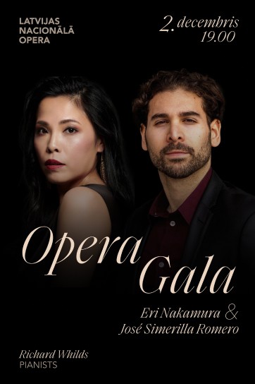 Biļetes uz OPERA GALA Rīga, Aspazijas bulvāris 3 2024. gada 2. decembris, pirmdiena, 19:00 Opera Lielā zāle