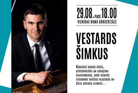 Изображение спектакля "VESTARDS ŠIMKUS | Koncerts "Muzikālā augusta" ietvaros"