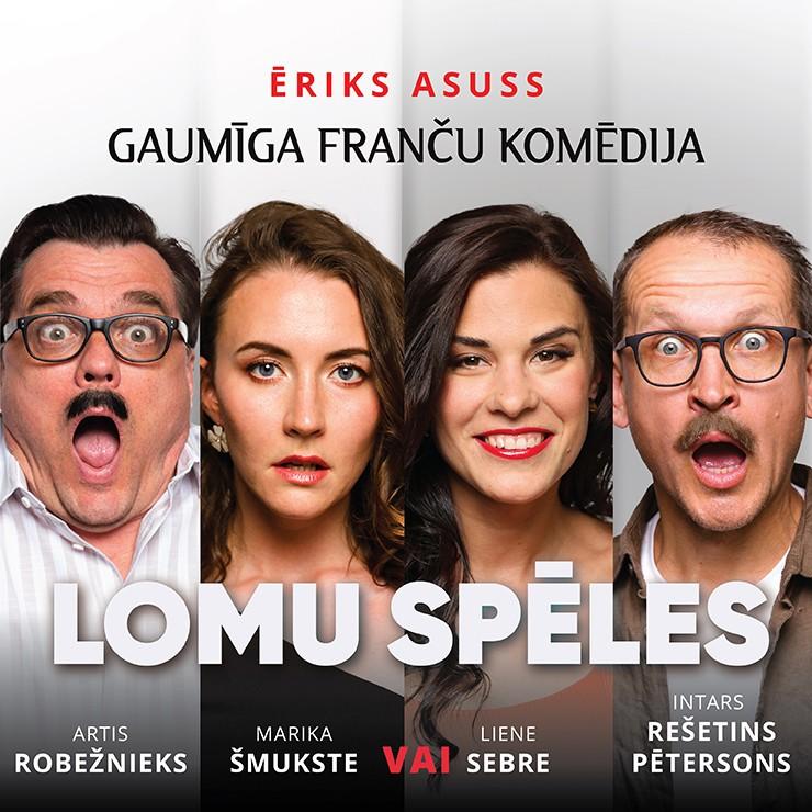 Izrādes "LOMU SPĒLES. Gaumīga franču komēdija" attels