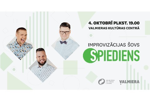 Izrādes "Improvizācijas šovs SPIEDIENS" attels
