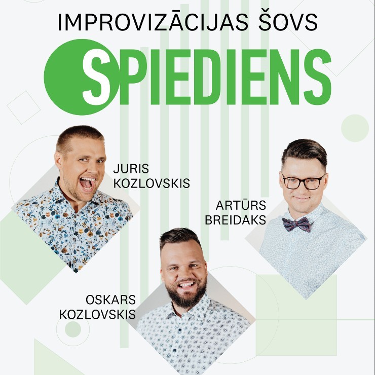 Izrādes "Improvizācijas šovs SPIEDIENS" attels