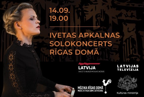 Image of the event "IVETAS APKALNAS SOLOKONCERTS RĪGAS DOMĀ"
