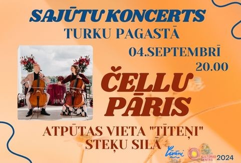 Изображение спектакля "SAJŪTU KONCERTI Līvānu NOVADĀ | ČELLU PĀRIS"