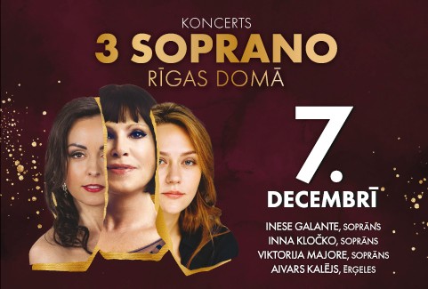 Izrādes "3 SOPRANO / KONCERTS DOMA BAZNĪCĀ" attels