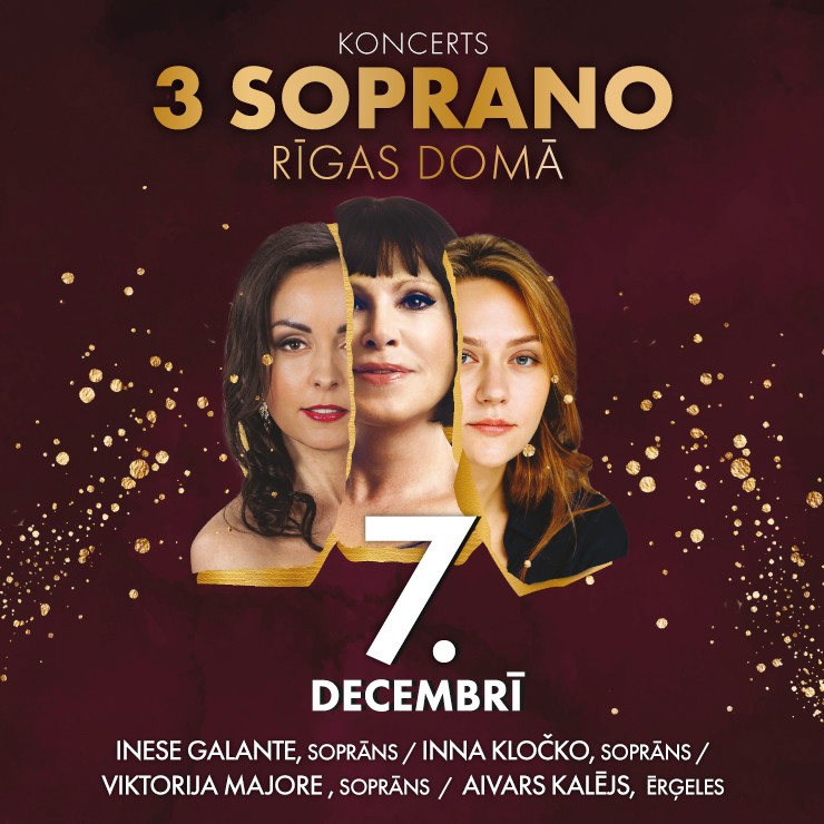 Izrādes "3 SOPRANO / KONCERTS DOMA BAZNĪCĀ" attels