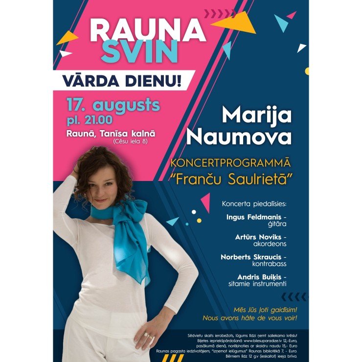 Izrādes "Marija Naumova koncertprogrammā "Franču Saulrietā"" attels