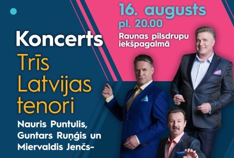 Izrādes "Trīs Latvijas tenori" attels