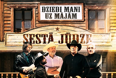 Izrādes "Sestā Jūdze jaunākā CD LATVIEŠI prezentācijas koncerts DZIEDI MANI UZ MĀJĀM" attels