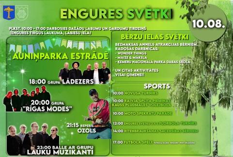Izrādes "ENGURES SVĒTKI 2024 | Vakara koncertprogramma Auniņparka estrādē" attels