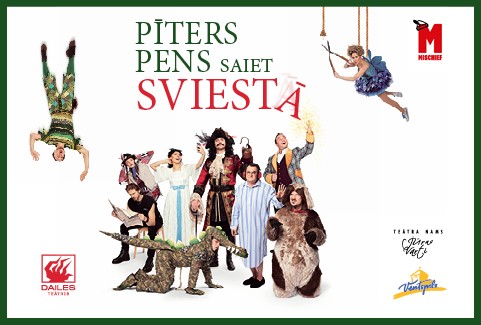 Izrādes "Dailes teātra izrāde PĪTERS PENS SAIET SVIESTĀ" attels