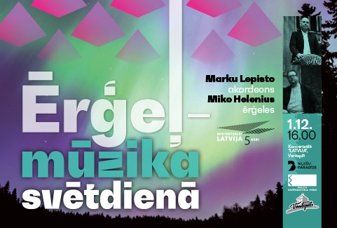 Izrādes "Marku Lepisto un Miko Helenius. Ērģeļmūzika svētdienā" attels