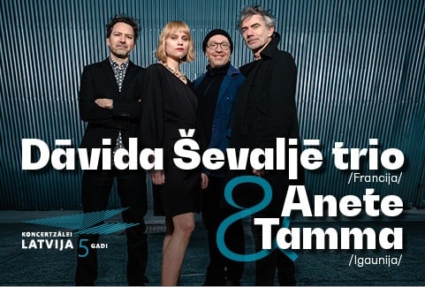 Izrādes "Dāvida Ševaljē trio un Anete Tamma" attels