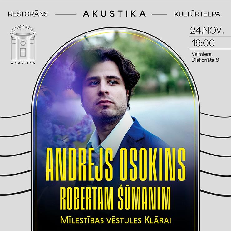 Izrādes "Andrejs Osokins Robertam Šūmanim. Mīlestības vēstules Klārai" attels