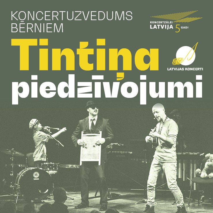 Izrādes "Tintiņa piedzīvojumi. Koncertuzvedums bērniem." attels
