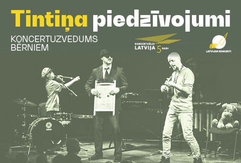 Izrādes "Tintiņa piedzīvojumi. Koncertuzvedums bērniem." attels