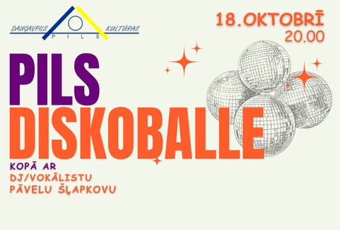 Izrādes "PILS DISKOBALLE oktobrī" attels
