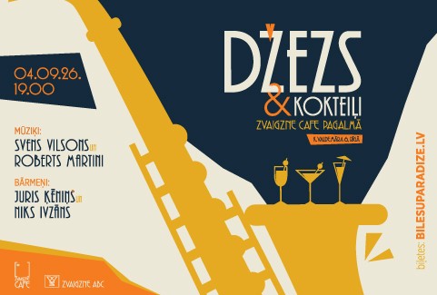Изображение спектакля "Džezs un kokteiļi | Zvaigzne Cafe pagalma vasaras sezonas noslēguma ballīte"