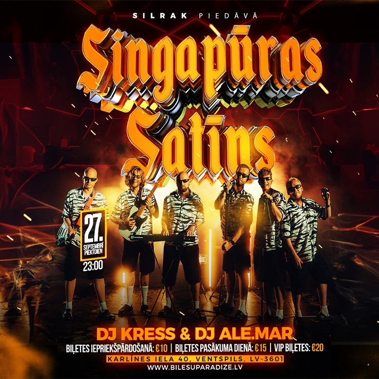 Izrādes "Singapūras Satīns x Silrak - DJ KRESS & DJ ALE.MAR" attels