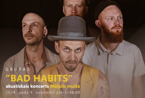 Izrādes "Grupa "Bad Habits" | Akustiskais koncerts Mālpils muižā" attels