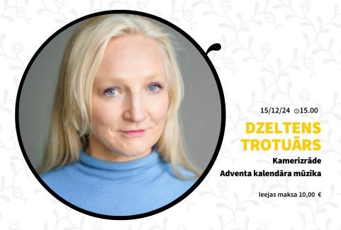 Izrādes "DZELTENS TROTUĀRS. Kamerizrāde.  Adventa kalendāra mūzika" attels