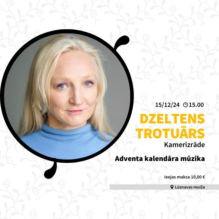 Izrādes "DZELTENS TROTUĀRS. Kamerizrāde.  Adventa kalendāra mūzika" attels