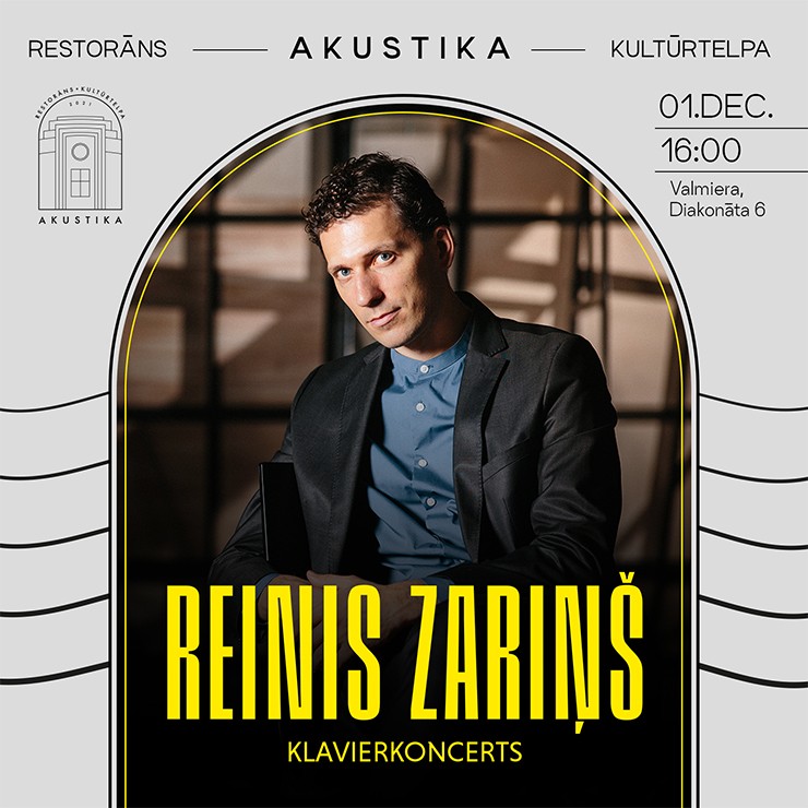 Izrādes "Reinis Zariņš | ADVENTA GAISMĀ | Kultūrtelpā AKUSTIKA, Valmierā" attels