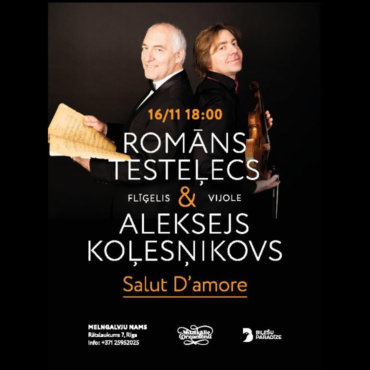 Изображение спектакля "“SALUT D’AMORE” ALEKSEJS KOĻESŅIKOVS & ROMĀNS TESTELECS"