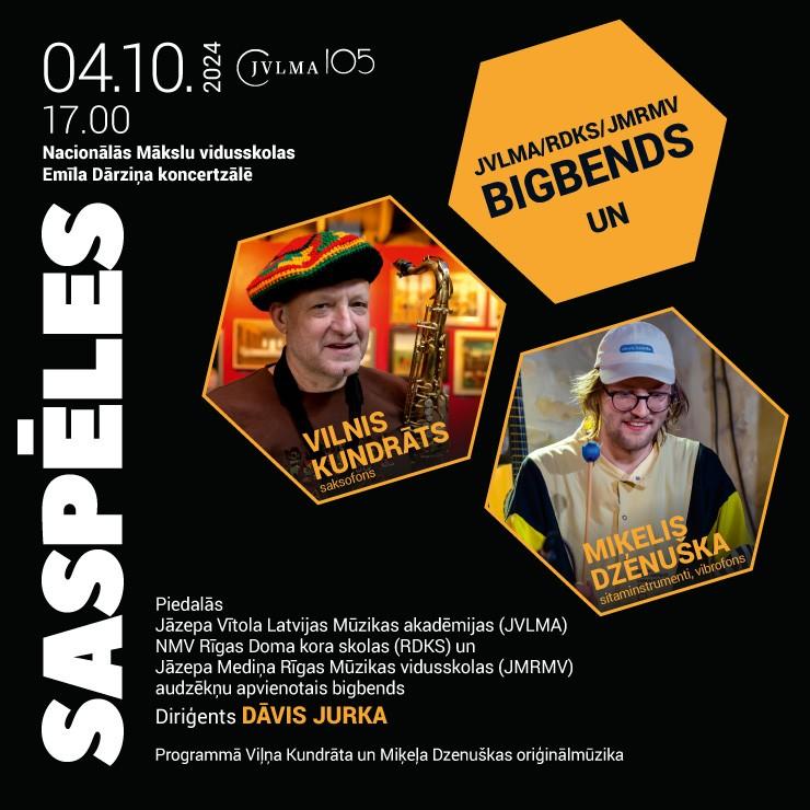 Izrādes "JVLMA, RDKS un JMRMV Bigbenda koncerts" attels