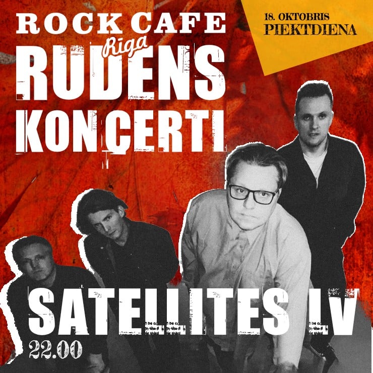 Izrādes "Satellites LV Latvijas 1. rokkafejnīcā" attels
