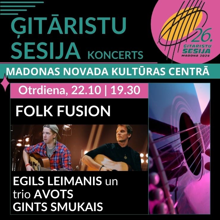 Izrādes "Ģitāristu sesijas koncerts FOLK FUSION" attels
