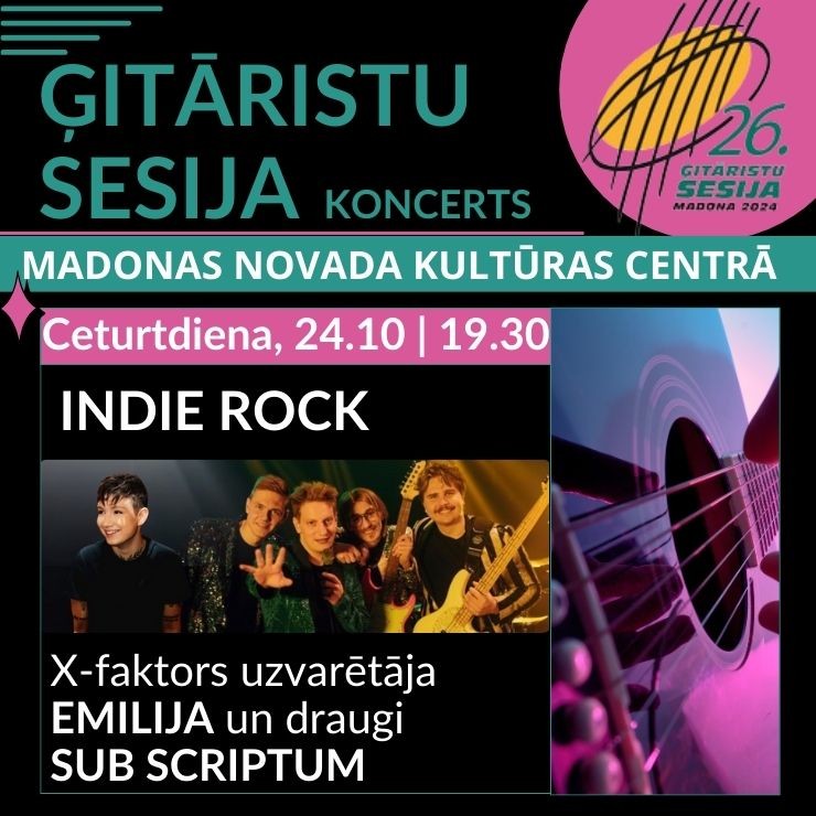 Izrādes "Ģitāristu sesijas koncerts INDIE ROCK" attels