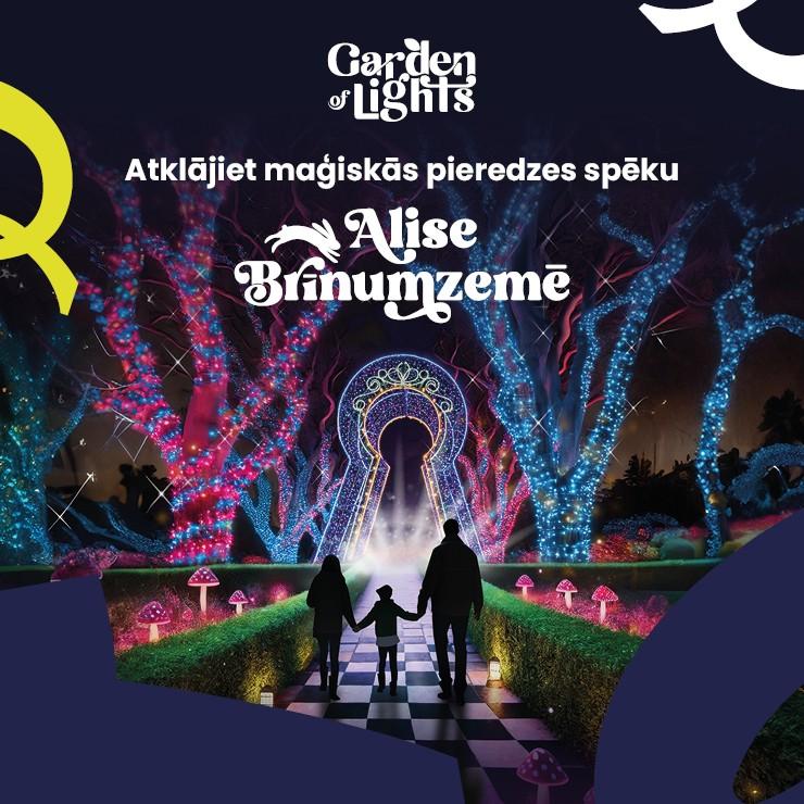 Izrādes "Garden of Lights ALISE BRĪNUMZEMĒ" attels
