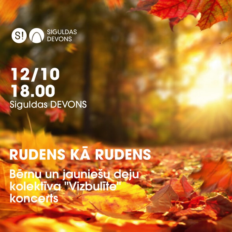 Izrādes "Bērnu un jauniešu deju kolektīva "Vizbulīte" koncerts "Rudens kā rudens"" attels