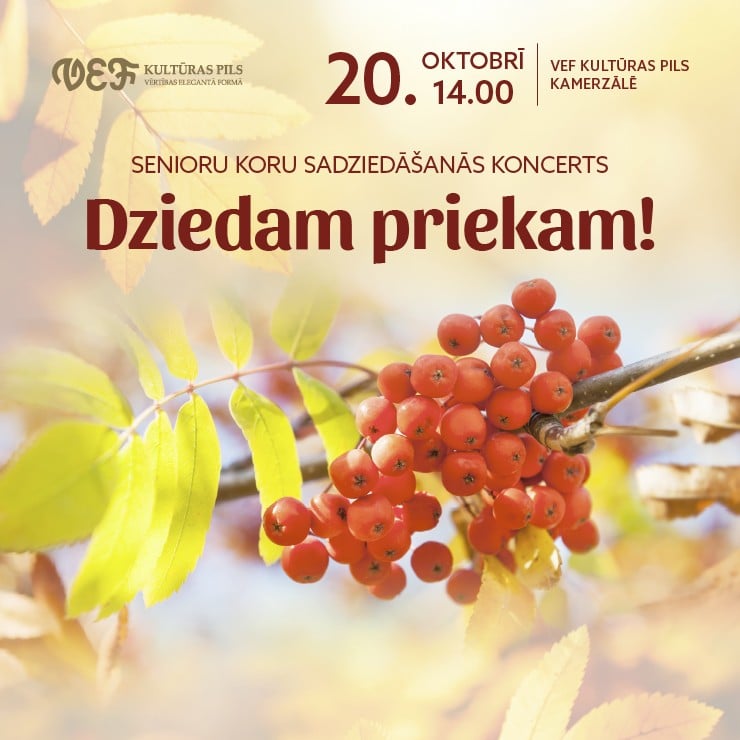 Izrādes "Senioru koru sadziedāšanās koncerts “DZIEDAM PRIEKAM!”" attels