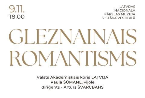 Izrādes "GLEZNAINAIS ROMANTISMS | Koris LATVIJA, Paula ŠŪMANE, Artūrs ŠVARCBAHS" attels