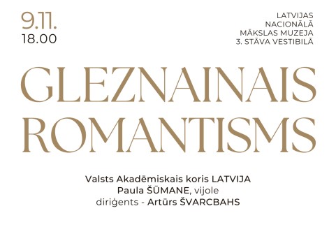Izrādes "GLEZNAINAIS ROMANTISMS | Koris LATVIJA, Paula ŠŪMANE, Artūrs ŠVARCBAHS" attels