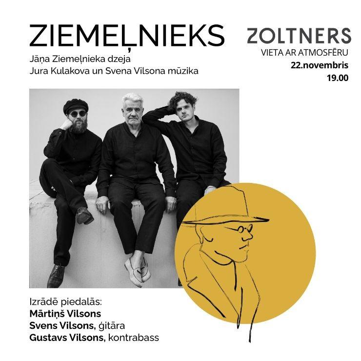 Izrādes "ZIEMEĻNIEKS | Dzejas un mūzikas izrāde. @vilsonproductions" attels