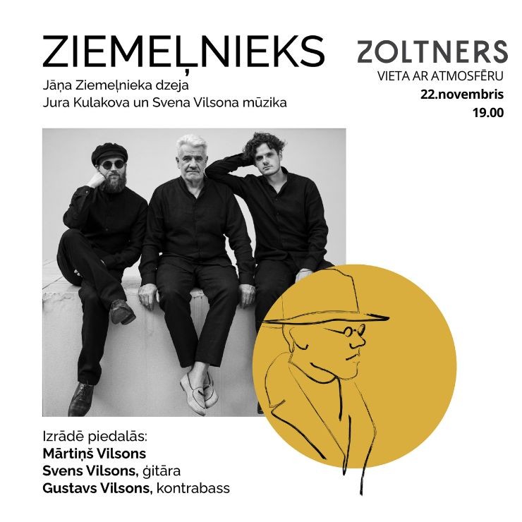 Izrādes "ZIEMEĻNIEKS | Dzejas un mūzikas izrāde. @vilsonproductions" attels