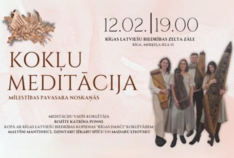 Izrādes "Kokļu meditācija" attels