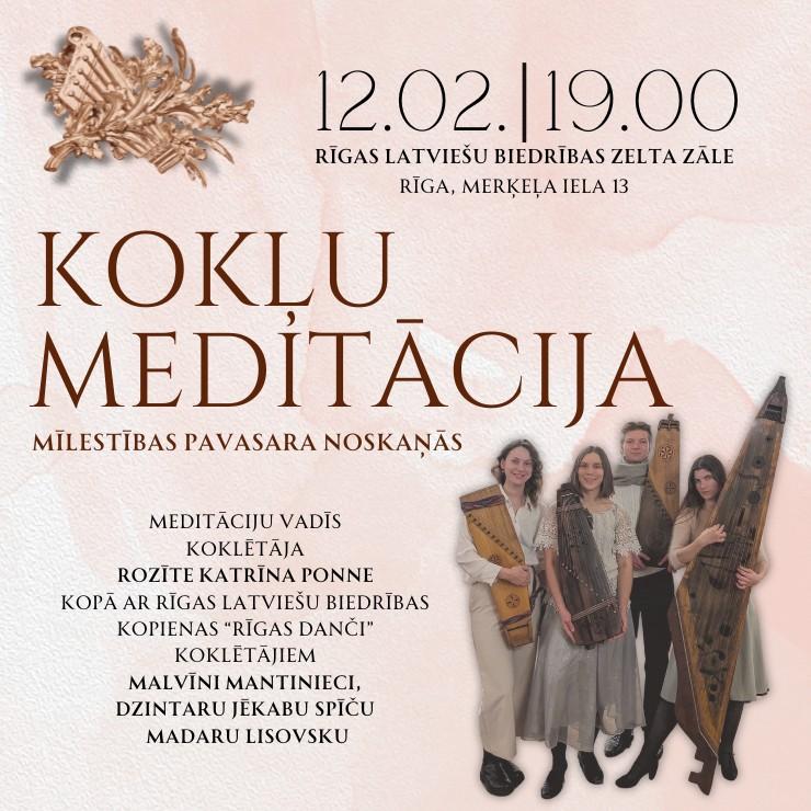 Izrādes "Kokļu meditācija" attels