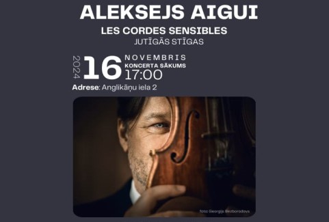 Изображение спектакля "Aleksejs Aigui: Les Cordes Sensibles"